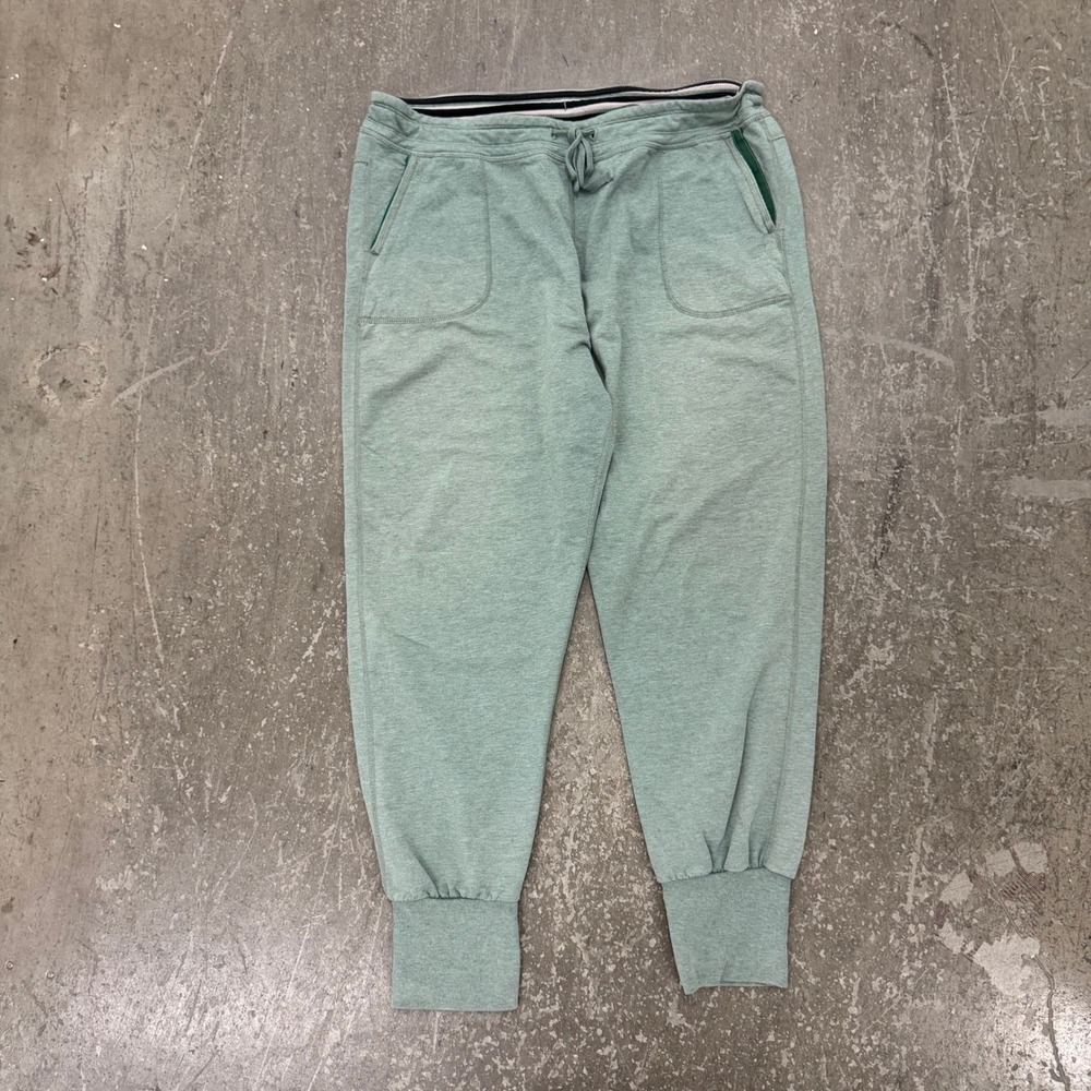 Patagonia Joggers Men XL Green Excellent Organic Cotton Tapered Sweatpants